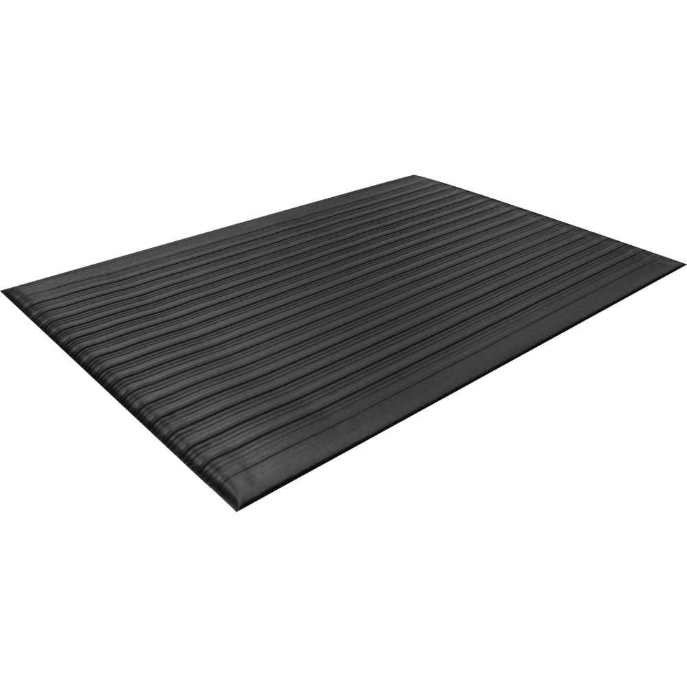 Guardian Floor Protection Air Step Anti-Fatigue Mat - Indoor - 24in Length x 36in Width x 0.37in Thickness - Polycarbonate - Black MPN:24020302
