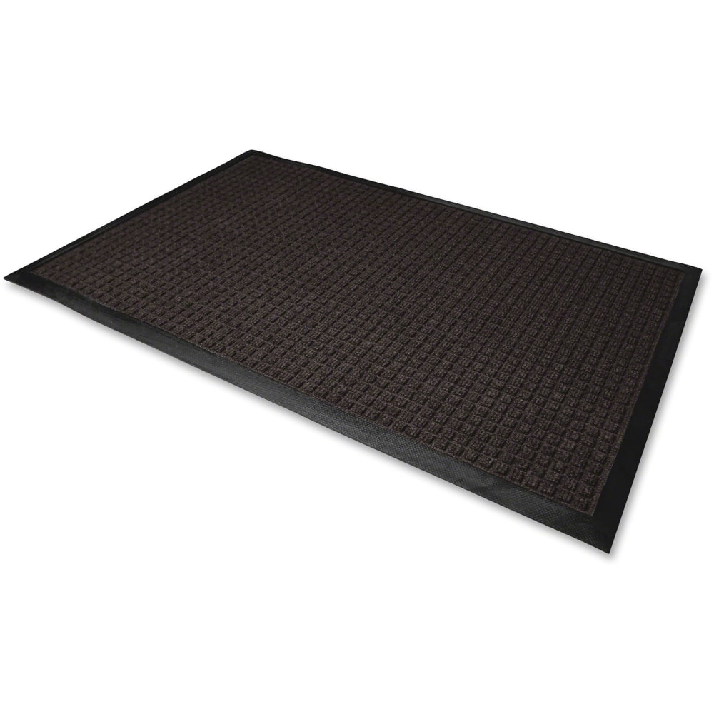 Guardian Floor Protection WaterGuard Wiper Scraper Indoor Mat - Indoor, Outdoor, Floor - 10 ft x 36in- Rectangular - Rubber - Charcoal - 1 Each MPN:WG031004