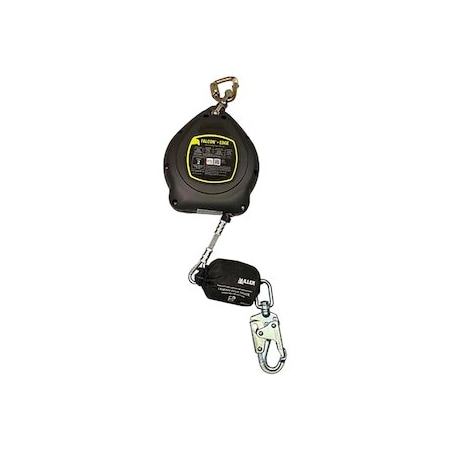 Falcon+ Edge Self-Retracting Lifeline, Swivel Snap Hook, Steel, 1 Leg(s), 420 lb Weight Capacity MPN:MFS-LEP1-02/30FT