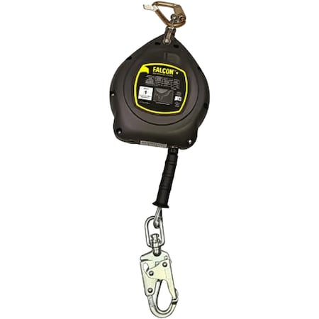 Falcon+ Self-Retracting Lifeline, 20 / 30 / 50 Length, Carabiner, Steel, 1 Leg(s) MPN:MFS-OGC1-02/20FT