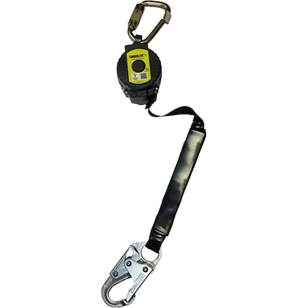 TurboLite+ Self-Retracting Lifeline, Rebar Hook, Aluminum, 1 Leg(s), 420 lb Weight Capacity MPN:MTL-OHW1-71/11FT