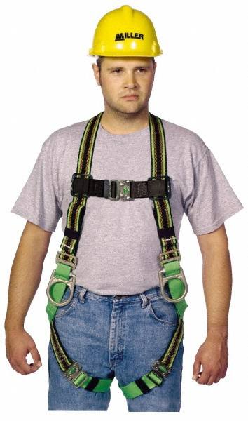 Fall Protection Harnesses: 400 Lb, Construction Style, Size Universal, Elastomer MPN:E650-4/UGN