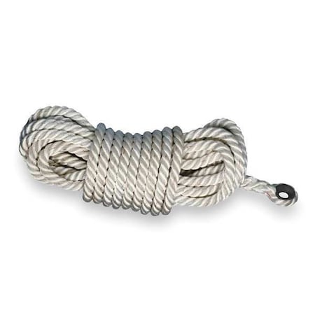 Replacement Rope, 25 ft, 310 lb Weight Capacity, White MPN:195R-2/25FTWH