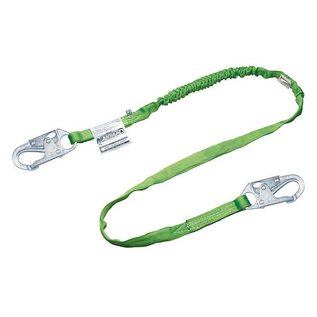 Manyard™ HP Shock Absorbing Lanyard, 6 ft. Length, Snap Hook, Steel, 1 Leg(s) MPN:216TWLS-Z7/6FTGN