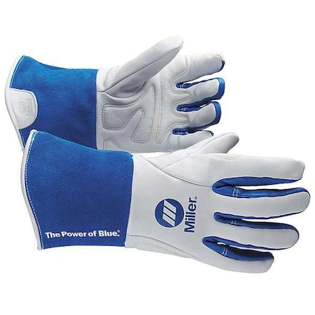 Performance Welding Gloves, Gauntlet Cuff, Keystone Thumb, Premium Goatskin, S, 1 PR MPN:263346