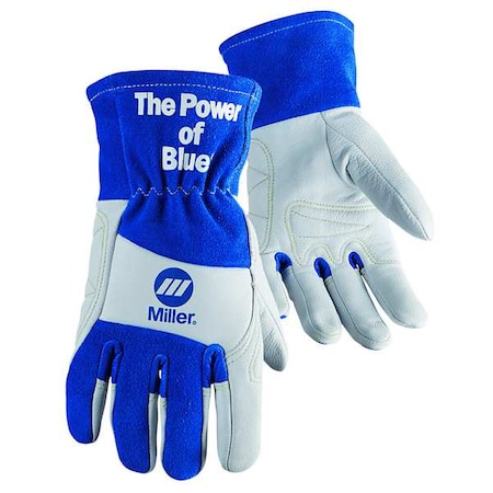Performance Welding Gloves, Gauntlet Cuff, Wing Thumb, Premium Goatskin, XL, 1 PR MPN:263355