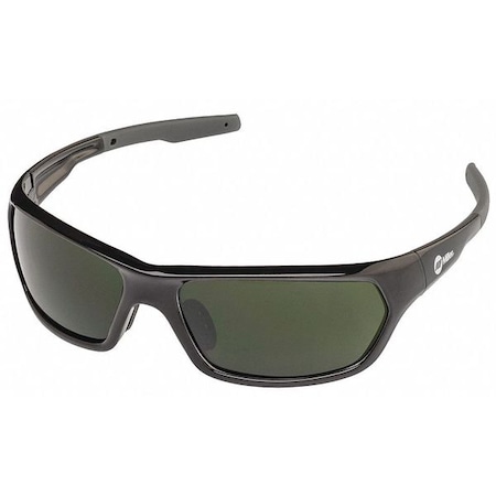 Slag, Welding Safety Glasses, Anti-Fog, Green Lens, Black Frame, Full-Frame, Polarized MPN:272205