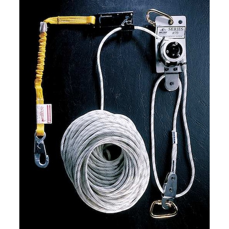 Rescue and Descent System, 300 lb, Aluminum, For Use With: Mfr. No. 6004NS/YL Positioning Chair MPN:70-200/200FT