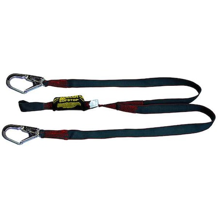 Manyard™ II Arc Flash Rated Shock Absorbing Lanyard, 6 ft. Length, Web Loop, Polyester, 2 Leg(s) MPN:8799KR-Z7/6FTBK