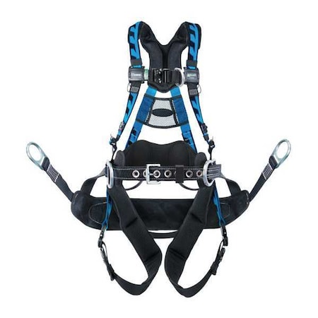 AirCore™ Tower Full Body Harness, S/M, 400 lb., Quick-Connect Chest/ Quick-Connect Leg Straps MPN:AAT-QCBCSMB