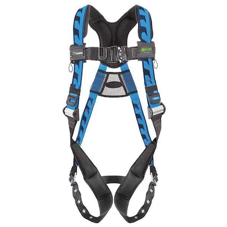 AirCore™ Full Body Harness, L/XL, 400 lb., Quick-Connect Chest/ Tongue Leg Straps, Back D-Ring MPN:ACA-TB/UBL