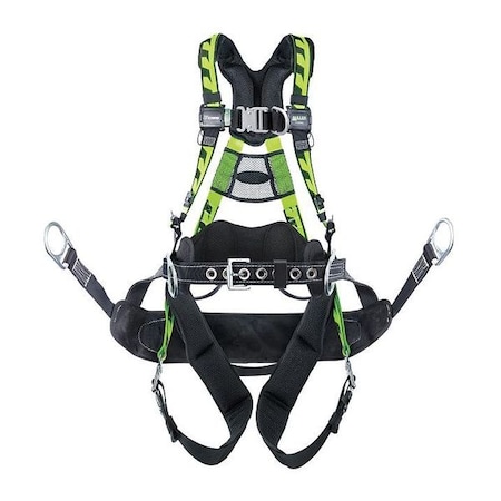 AirCore™ Tower Full Body Harness, L/XL, 400 lb., Quick-Connect Chest/ Quick-Connect Leg Straps MPN:ACT-QCBCUG