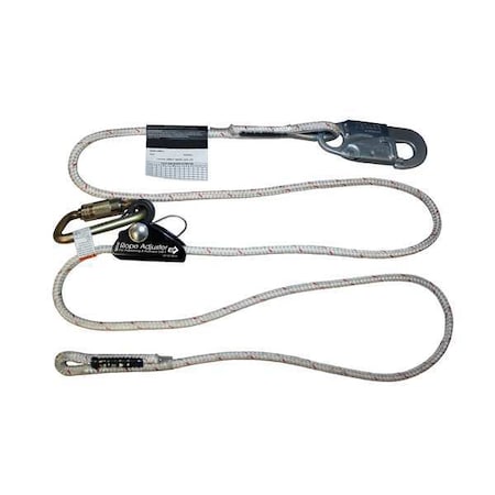 Positioning Lanyard, 8 ft., 400 lb. Weight Capacity, White MPN:ARL-100-Z7/8FT