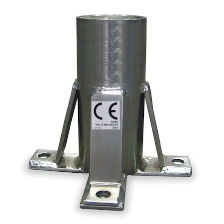 Floor Mount Sleeve Stainless Steel Finish MPN:DH-7SS/