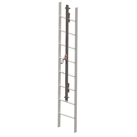 GlideLoc Vertical Access Ladder System Kit, 40 ft Length, 310 lb Weight Capacity MPN:GA0040