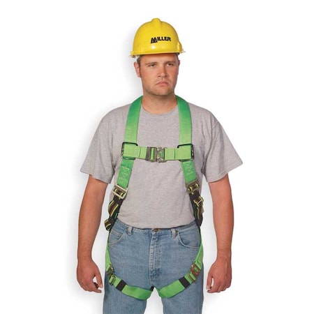 Duraflex Python® Ultra Full Body Harness, L/XL, 400 lb., Quick-Connect Chest/ Back D-Ring MPN:P950QC/UGN