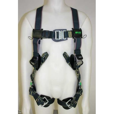 Revolution ® Full Body Harness, L/XL, 400 lb., Quick-Connect Chest/ Tongue Leg Straps MPN:RKNARRL-TB-BDP/UBK