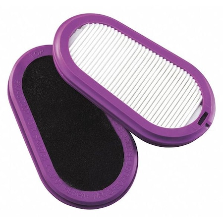 Filter, Niosh Rating P100, Magenta, Push to Connect, For Use with LPR-100 Mask, 1PK MPN:SA00819