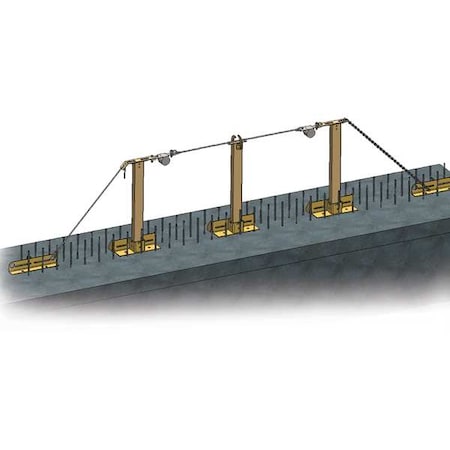 Xenon Temporary Horizontal Lifeline, 180 ft Length, 310 lb Weight Capacity MPN:SGC/180FT