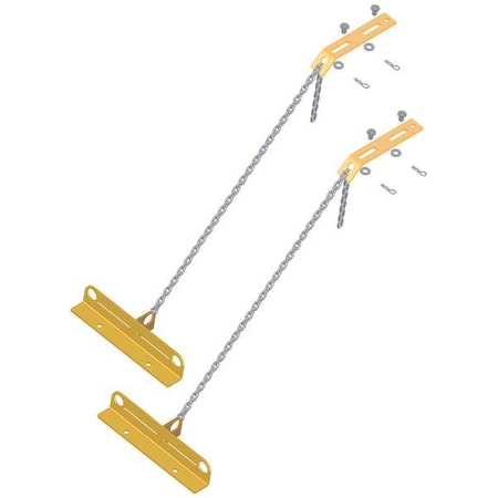 Xenon Horizontal Lifeline Tie Brackets, 19 in Length, 310 lb. Weight Capacity MPN:SGCA