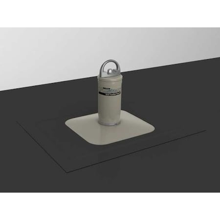 Roof Anchor, 22 in Length, 310 lb Weigth Capacity, Aluminum, Stainless Steel Anchor, Fixed D-Ring MPN:X10031