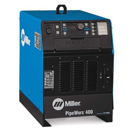 Multiprocess Welder, PipeWorx 400 Series, 220/230/240V AC, 460/480V AC, 400A at 44V Rated Output MPN:907382