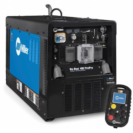 Engine-Driven Welder, Big Blue 400 PipePro Series, Electric Start, 12, 000 W Peak MPN:907805001