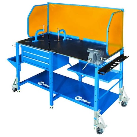 Welding Table, Steel, 1000 lb. Cap., Blue MPN:951793