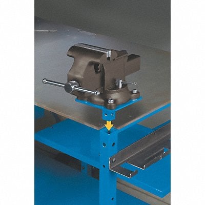 Vise and Vise Mount 7 in W 14 in D MPN:300611