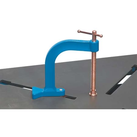 X-Clamp, 2-1/2 W x 8-1/2 D x 10 H, Blue MPN:300613