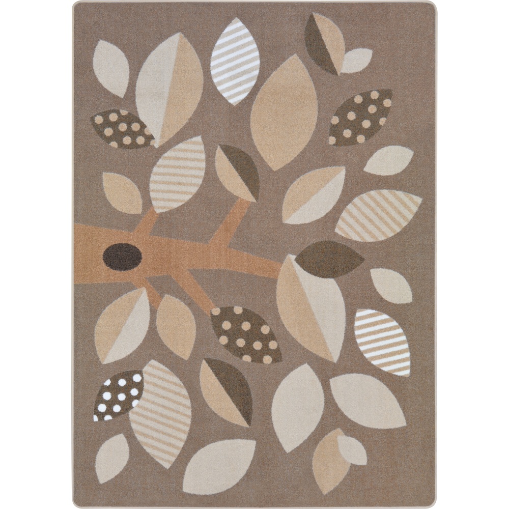 Joy Carpets Kids Essentials Rectangle Area Rug, Shady Grove, 5-1/3ft x 7-33/50ft, Neutral MPN:1942C-02