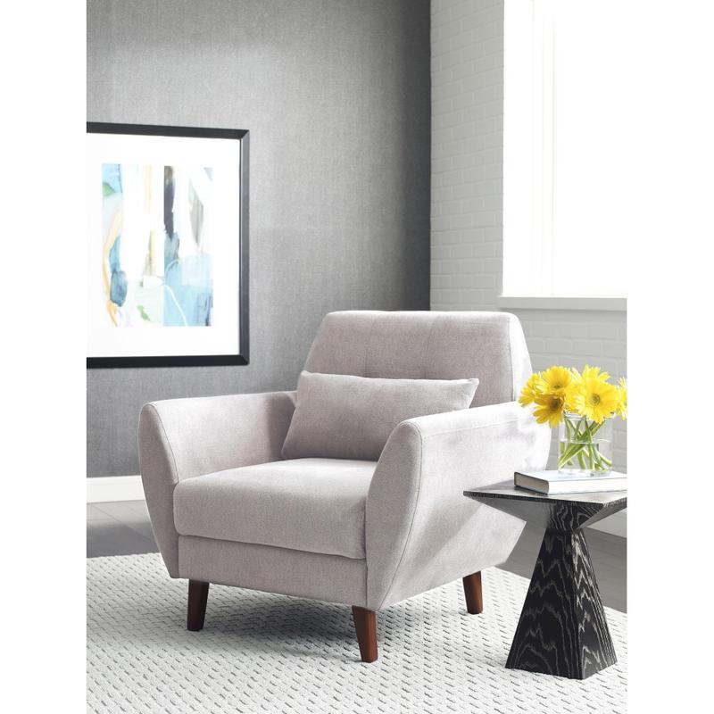 Serta Artesia Collection Arm Chair, Ivory/Chestnut MPN:FF16034