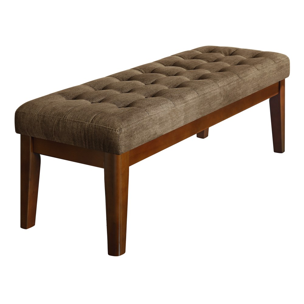 Elle Decor Claire Tufted Bench, Dusted Truffle/Brown MPN:OTMCLRTRFM02