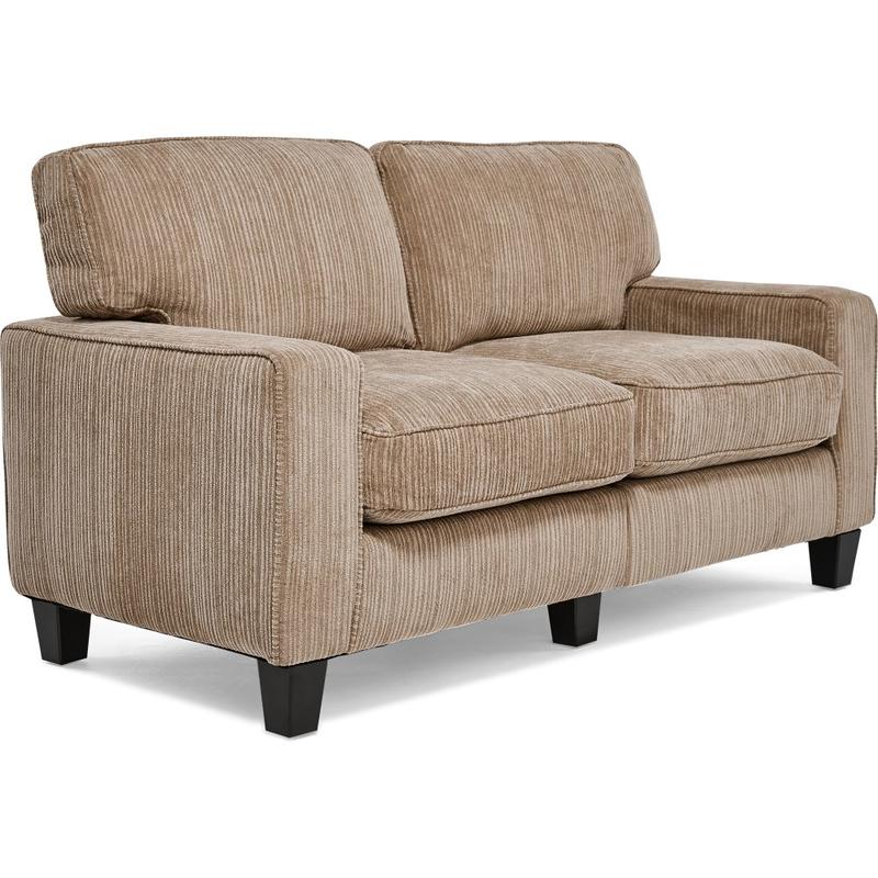 Serta RTA Santa Cruz Collection Fabric Loveseat Sofa, 61inW, Platinum MPN:CR43529PB