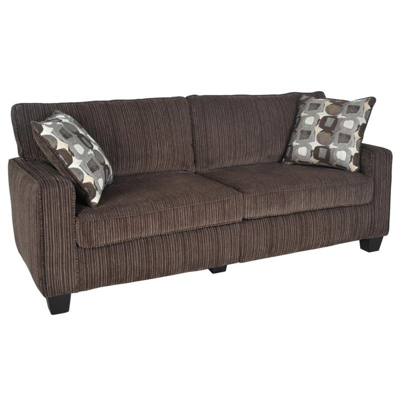 Serta RTA San Paolo Collection Fabric Sofa, 73inW, Mink Brown MPN:CR43535PB