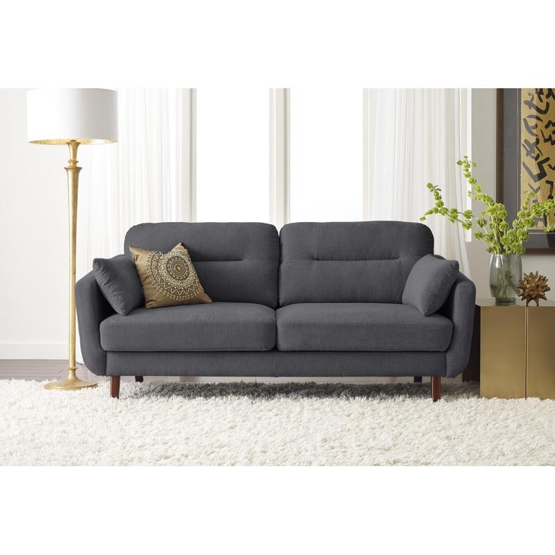 Serta Sierra Collection Sofa, Slate Gray/Chestnut MPN:FF16048