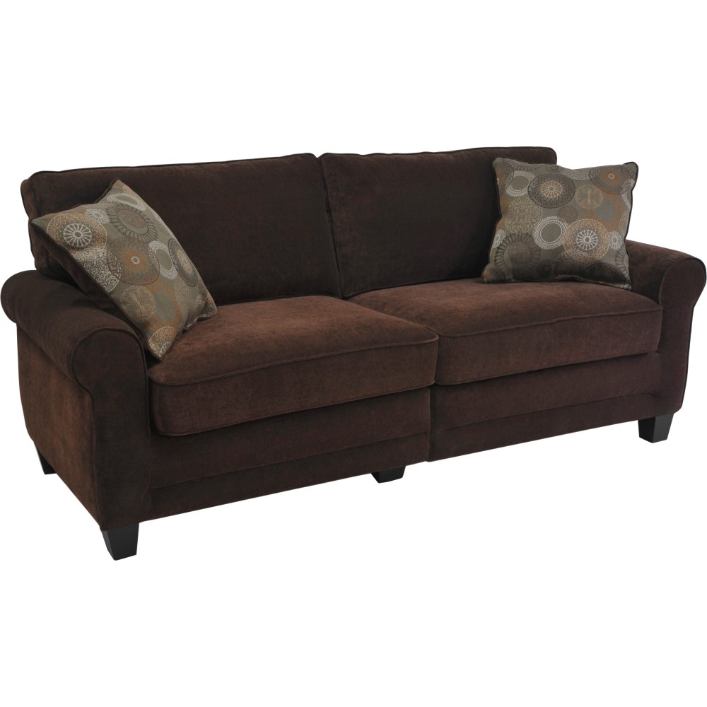 Serta RTA Trinidad Collection Fabric Sofa, 73inW x 32 1/2inD, Chocolate MPN:UPH200010