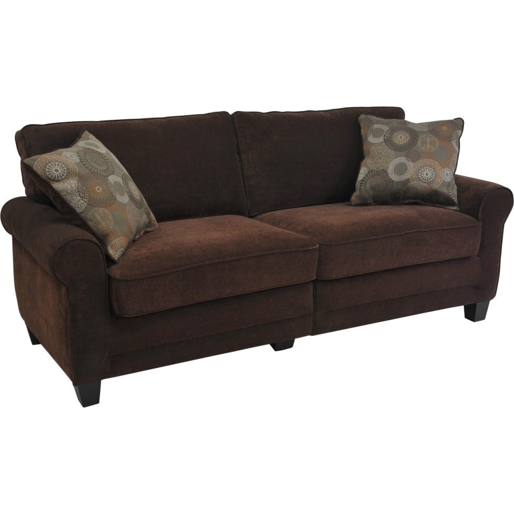 Serta RTA Trinidad Collection Fabric Sofa, 78inW, Chocolate MPN:UPH200013