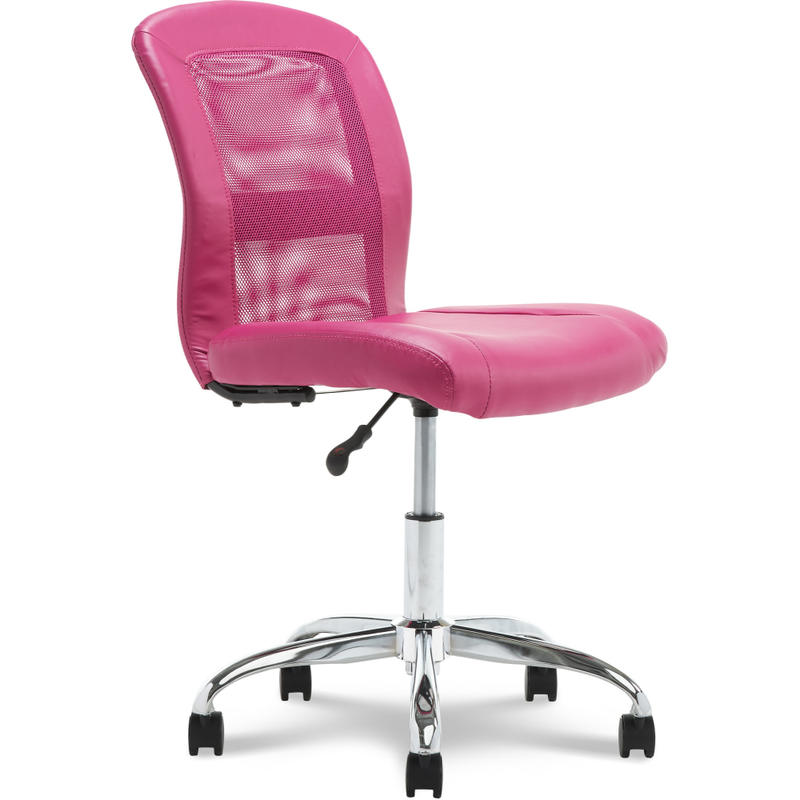 Serta Essentials Mid-Back Computer Chair, Teamwork Pink/Chrome MPN:CHR200137