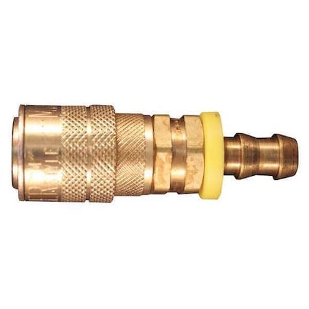 M Style Push-Lock Coupler, 3/8 in Hose I.D., Steel, Pack of 10 MPN:1717-6