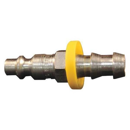 Push-Lock Plug, M Style, 3/8 in Hose Barb, Steel, PK10 MPN:1736-6