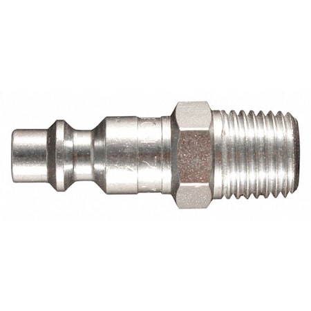M-Style Plug, 1/4 in MNPT, Steel, Pack of 10 MPN:727