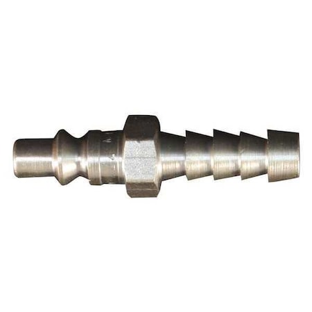 A Style Plug, 1/4 in Hose Barb, Steel, 10 PK MPN:777-4