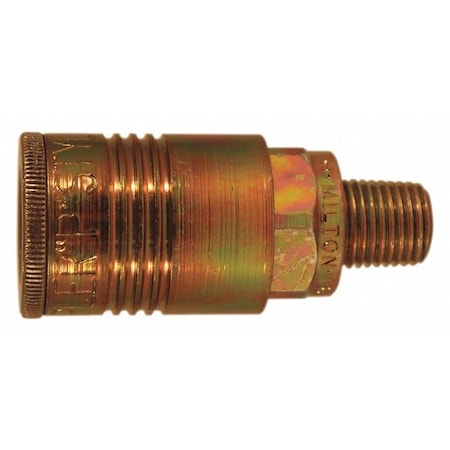 P Style Coupler, 1/4 in MNPT, Steel MPN:S-1804