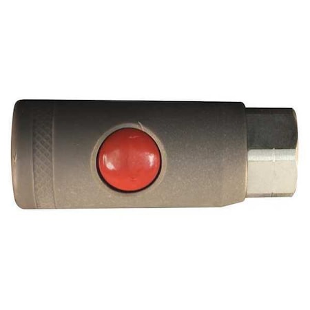 M Style Safety Coupler, 1/4 in FNPT, Plastic MPN:S-99705