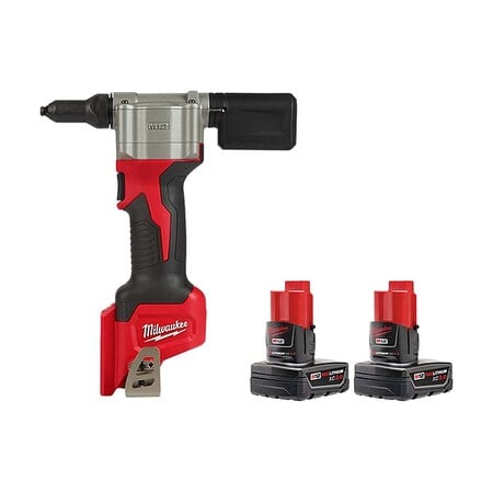 M12 Rivet Tool + M12 Battery 2PK MPN:2550-20, 48-11-2412