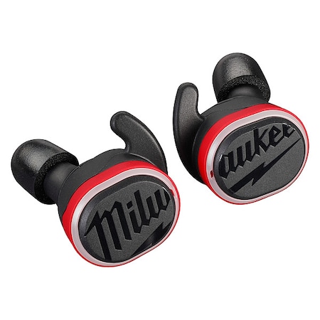 Earbuds, Bluetooth, Black/Red, Cylinder MPN:2191-21