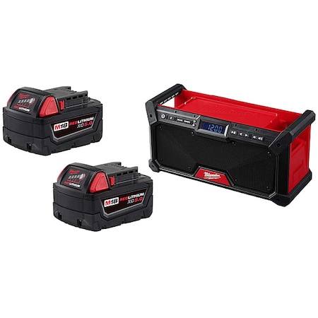 M18 XC5.0 Battery Two Pack, M18 Radio MPN:48-11-1852, 2952-20