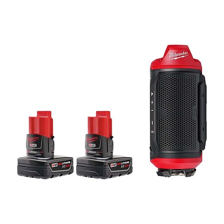 Jobsite Speaker Kit, 3 Ah, 12V DC MPN:48-11-2412, 2955-20
