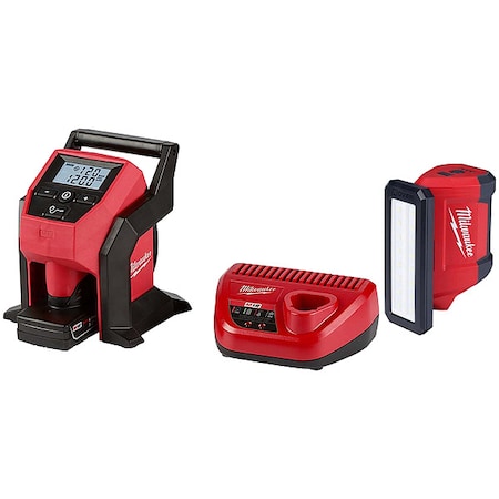 M12 Inflator Kit + M12 Flood Light MPN:2475-21XC, 2367-20
